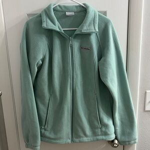 Columbia Light Green Fleece Jacket